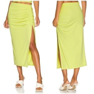 ❤️‍🔥3 FOR $50❤️‍🔥 L’Academie Mira Midi Skirt in Limelight
